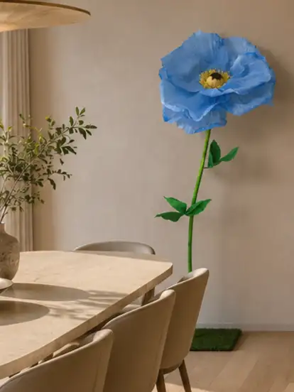 Papavero celeste Appartamento moderno con luce naturale2